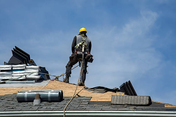 Professional Gutter Installation technician working in Chatsworth, GA